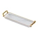 thumbnail image 1 of Bandeja rectangular para servir, bandeja para joyas con asas, bandeja para tazas, bandejas para mesa de té, bandeja para tocador Claro, 1 of 9
