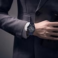 thumbnail image 4 of Hearth & Gear Men's Hand Canvas Rubber Strap Precise Timing Men's Fashion Leisure Business Hand Precise Timing Watch Smart Watch Rechargeable Wristwatch The Small Dial Smart Watch with Step Counter, 4 of 5