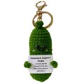 thumbnail image 3 of Llavero Lindo muñeco de punto de pepinillo tejido a mano de apoyo emocional (pepino), 3 of 3