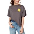 thumbnail image 2 of Peace Love World - Camiseta con adornos de Happyville para mujer, gris, XS Peace Love World Camiseta adornada, 2 of 2