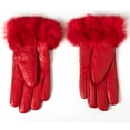 thumbnail image 7 of Alpine Swiss Womens Dressy Gloves Genuine Leather Thermal Lining Faux Fur Trim Cuff, 7 of 7