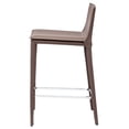 thumbnail image 4 of Home Square Palma 26" Leather Counter Height Stool in Mink - Set of 3, 4 of 4