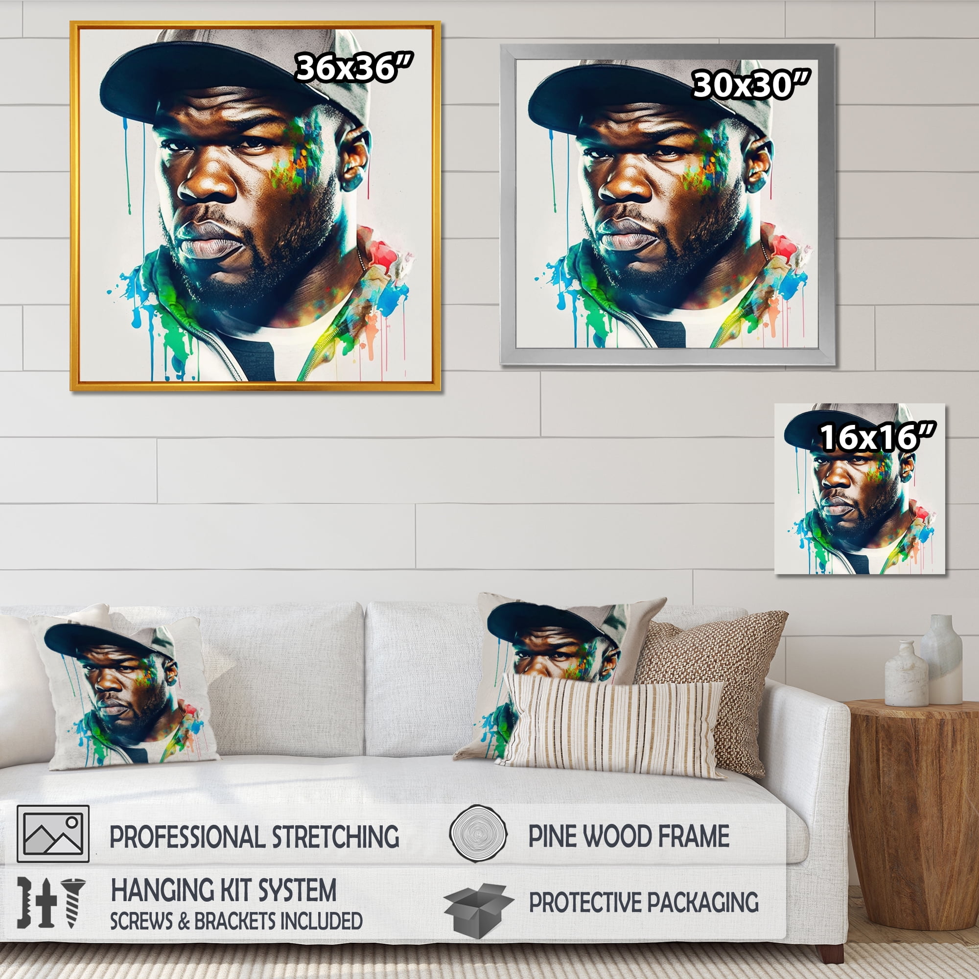 Designart Hollywood Musician II Canvas Wall Art