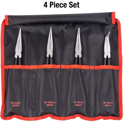 Sunex SUN3600V 4 Piece 11 in. Needle Nose Pliers Set