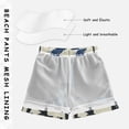 thumbnail image 3 of FORMRS Boys Swim Trunks Quick Dry Mesh Liner Boardshorts Sizes XS-XL, Black and Blue Cat, 3 of 7