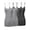 4PK - H. Grey/H. Grey/Charcoal/Charcoal, variant on 4 Packs - TheLovely Women's & Plus Size Basic Solid Long Length Adjustable Spaghetti Strap Tank Top Camisole (4PK - White/White/White/White, S)