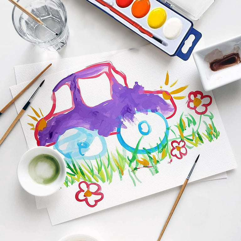 Neliblu Watercolor Paint Set for Kids - Bulk Set of 24 - Washable Pain