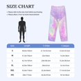 thumbnail image 4 of Gukieu Purple Sparkling Butterfly Print Men's Home Trousers, Elastic Drawstring Home Pajamas Clothing Suitable for Adult Men-Medium, 4 of 6