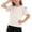 White, variant on Cethrio Girls Cotton T-shirts, Fashion Short Sleeve Casual Crew Neck Summer Tops Kids Tees Pink Size 10