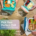 thumbnail image 6 of Bentgo Chill Mini Leak-Proof Lunch Box – Built-In Ice Pack Keeps Food Cold, 2.7-Cup Capacity for Snacks or a Sandwich, 3 or 4 Compartments, PFAS & BPA-Free, Ideal for Adults & Kids 3+ (Lilac Mist), 6 of 9