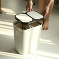 thumbnail image 7 of Eease Dual Compartment Kitchen Recycle Trash Can with Lid, 7 of 7