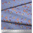 thumbnail image 3 of Soimoi Georgette Viscose Fabric Leaves & Floral Artistic Printed Craft Fabric by The Yard 42 Inch Wide, 3 of 3