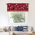 thumbnail image 7 of Valentine''s Day Red Truck Kitchen Valance Curtain 54"x18", Valentines Love Heart Curtain for Small Window Farmhouse Window Treatment Rod Pocket Cafe Valance for Living Room Bathroom Decor, 7 of 7