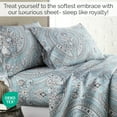 thumbnail image 2 of SHILIU-Southshore Fine Linens - Collection Pure Melody Ensemble de Draps 3 Pcs, Simple, Aqua, 2 of 4