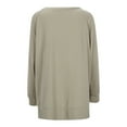 thumbnail image 2 of WEAIXIMIUNG Chandail en Molleton pour Femmes Chandails en Molleton Col Rond Tendance Manches Longues Pull Vêtements 2024, 2 of 7