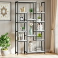 thumbnail image 1 of YITAHOME 6 Tier Bookshelf, 71.06” Tall Free Standing Bookshelf with 12 Shelf Bookcase, Modern Open Display Storage Bookshelf Book Organizer for Living Room Bedroom Office Home, White, 1 of 8