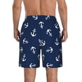 thumbnail image 3 of Bixox Men's Nautical Themed Simple Anchors printing Casual Classic Fit Short Summer Beach Shorts, 3 of 6