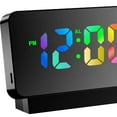 thumbnail image 3 of maytalsory Digital Projection Alarm Clock Brightness Adjustable for Kids Elders Adults Black, 3 of 9