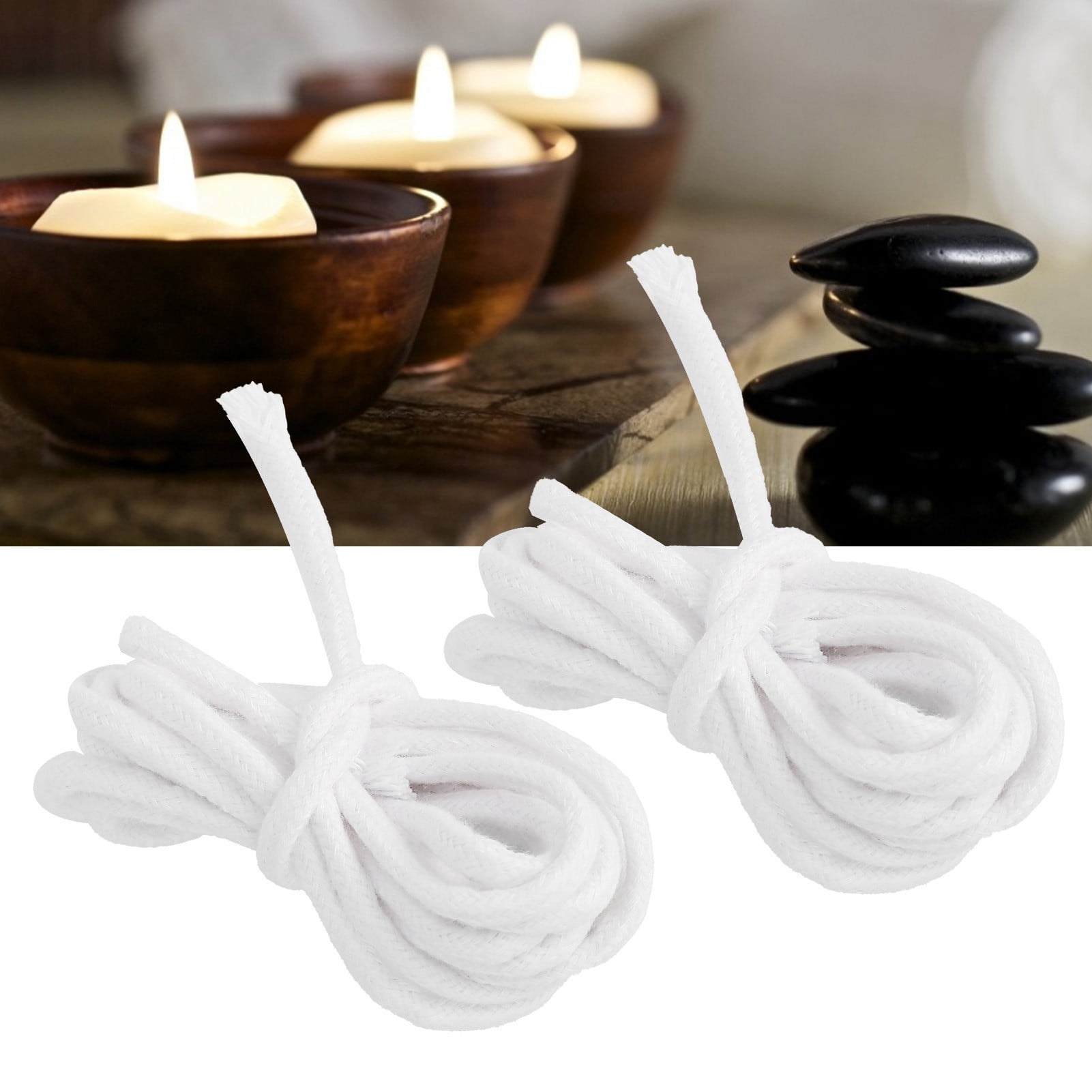 Oil Lamp Wick, Ceramic Wick Heat-Resistant Cotton Replacement 7Pcs Round  Hollow Candle Wicks For Oil Lamps And Candles For Candle Making DIY White