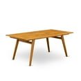 thumbnail image 2 of HomeStock Rustic Romance 9-Pc Small Patio Table Set- 8 Outdoor Arm Chairs High Slatted Back And Small Outdoor Table And Rectangle Top With Wooden 4 Legs - Natural Oil Finish, 2 of 4