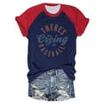 thumbnail image 2 of HCYSFG Women's Baseball Graphic Top Raglan Short Sleeve Casual Letter Print Fashion T Shirts Summer Sports Daily Wear Trendy Activewear Sporty Tee, 2 of 3