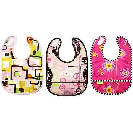 Kushies Lightwt Waterproof Inf Bib 3 Pk