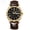 Black, variant on Classic Leather Watch for Men – Quartz Core, Waterproof, Night Glow Feature