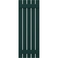 thumbnail image 5 of Ekena Millwork 19 1/2"W x 67"H Americraft Five Board (2 Batten) Exterior Real Wood Spaced Board-n-Batten Shutters (Per Pair), Thermal Green, 5 of 10