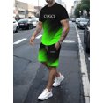 thumbnail image 3 of Ropa deportiva para hombre, traje de 2 piezas, camiseta de manga corta y pantalones cortos, informal, novedad de verano, 2024, 3 of 5