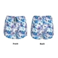 thumbnail image 5 of Lsque Icy Blue Snowflakes Printed Women's Running Shorts with Liner Pockets,Elastic Quick Dry Workout Athletic Gym Yoga Shorts,Womens High Waist Shorts-Small, 5 of 9