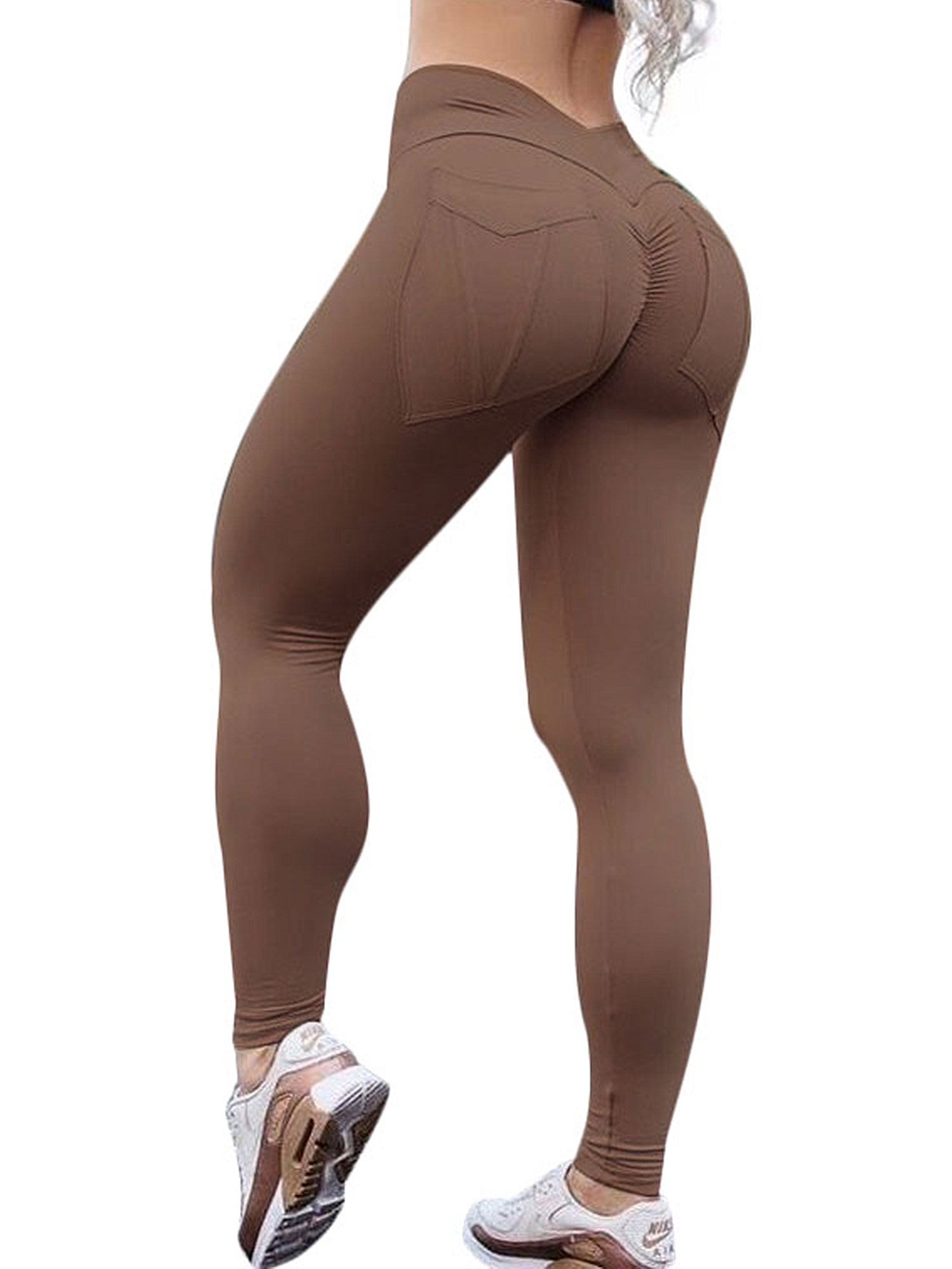 Women Ladies Yoga Leggings High Waist Fitness Sports Pants Running Gym Trousers 