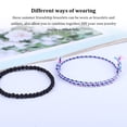 thumbnail image 3 of Ruiboury 2 Pieces Braided Bohemian Bracelet Anklets Woven Set Leg Chain Fabric Style Tassel Adjustable String for Friendship type 2, 3 of 6