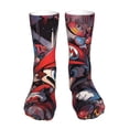 thumbnail image 2 of Lsque Mario Print Women's Men's Novelty 16in Crew Socks Cotton Socks Knee High Socks for Walking,Running,Nurses,Pregnancy, 2 of 6