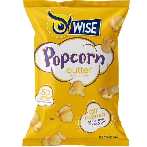 Wise Air Popped Butter Popcorn, 6 Oz.