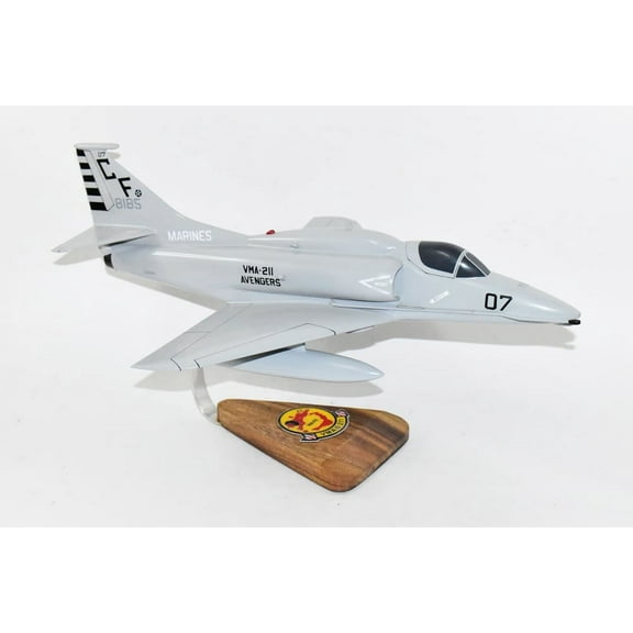 VMA-211 Avengers A-4M (1987) Model, 1/27th Scale, Mahogany, Navy