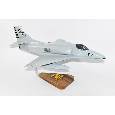 VMA-211 Avengers A-4M (1987) Model, 1/27th Scale, Mahogany, Navy