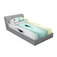 thumbnail image 2 of Ambesonne Abstract Fitted Sheet & Pillow Sham Set, Different Daisy Flower, Twinxl, Avocado Green Turquoise, 2 of 2