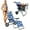 Flower Pattern, variant on Beach Cart Chair – 2 in 1 Turns from Cart to Beach Chair – Large Wheels – Easy to Use – Large Capacity – Flower Pattern