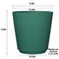 thumbnail image 5 of Mainstays 15.9" D x 15.8" H Parker Green Recycled Resin Planter, 5 of 7