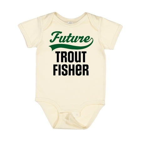 

Inktastic Fishing Future Trout Fisher Gift Baby Boy or Baby Girl Bodysuit