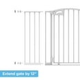 Perma Child Safety White 12" Pressure Mounted Baby Gate Extension