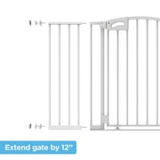 Perma Child Safety White 12 Pressure Mounted Baby Gate Extension
