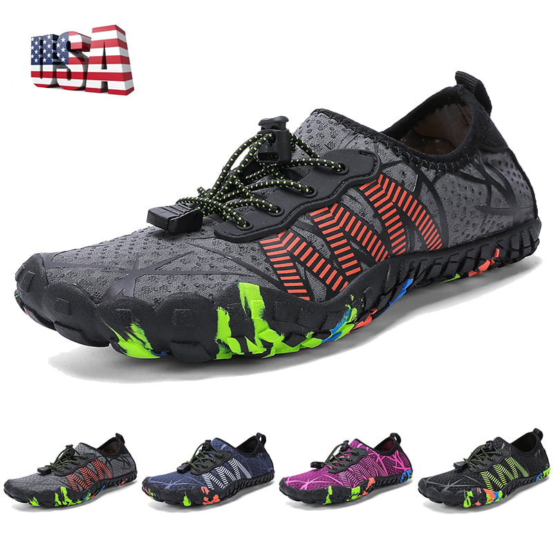 Mens Aqua Sneakers Shoes Womens Beach Pool Swimming Diving Surf Wet Water Shoes 