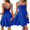 thumbnail image 5 of AJZIOJIRO Women Sleeveless Swing Dress Casual Tshirt Sundress Summer Dresses for Women S-2XL, 5 of 9
