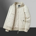 thumbnail image 5 of APEXFWDT Men's Military Jacket Winter Warm Bomber Jackets Full Zip Windbreaker Casual Jackets Coats Stand Collar Cargo Jackets with Multi Pockets, 5 of 7