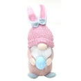 thumbnail image 3 of Lighted Easter Gnomes Plush Decoration, 1PC Spring Bunny Dolls with Egg, LED Glowing Easter Gift for Kids Wife Daughter, Swedish Rabbit Faceless Elf Dwarf Home Table Ornament Tiered Tray Decor, 3 of 8