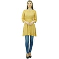 thumbnail image 2 of Phagun Women Tunic Top Short Kurti Elastic Waist Indian Ethnic Blouse, 2 of 7