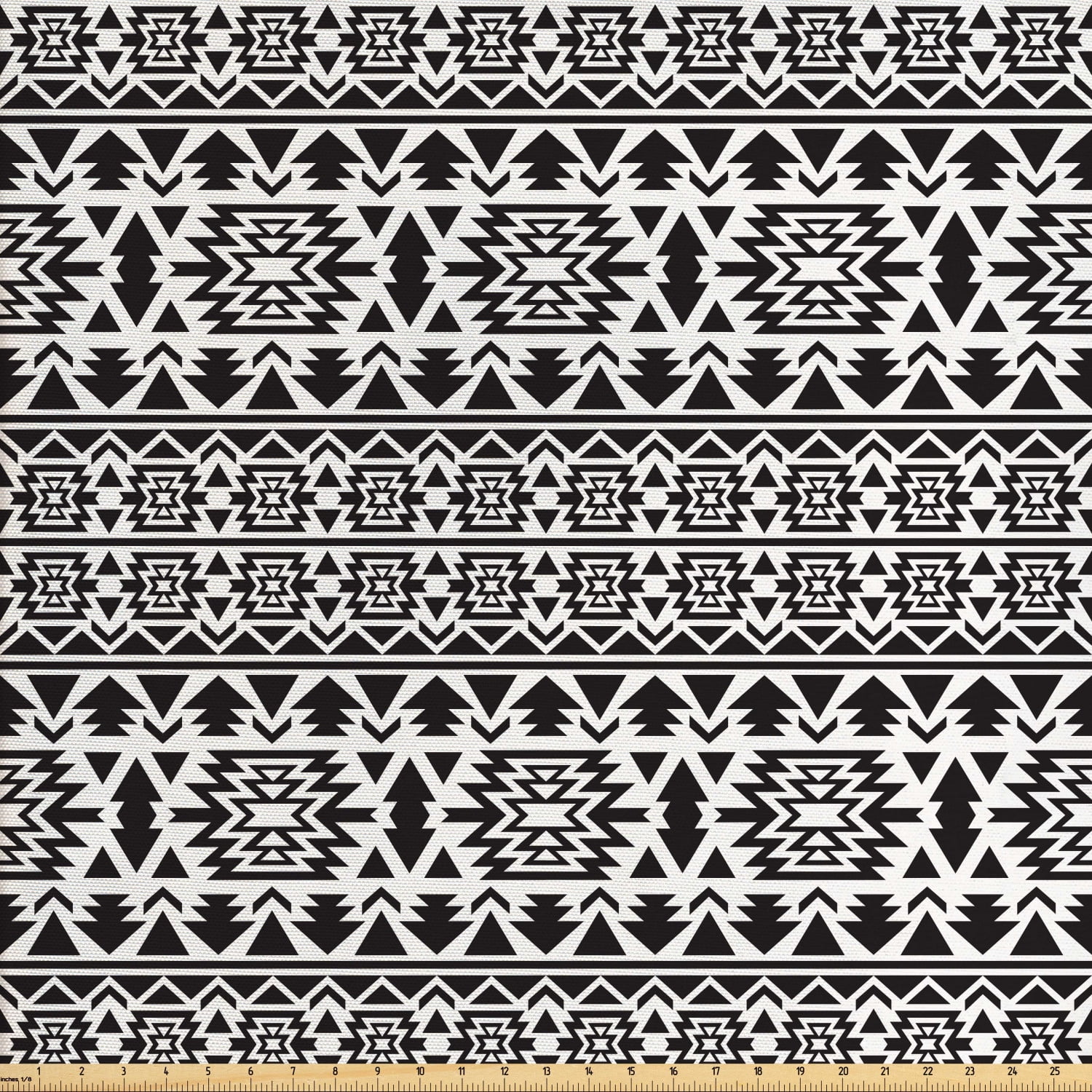 black-and-white-fabric-by-the-yard-folk-and-national-art-design