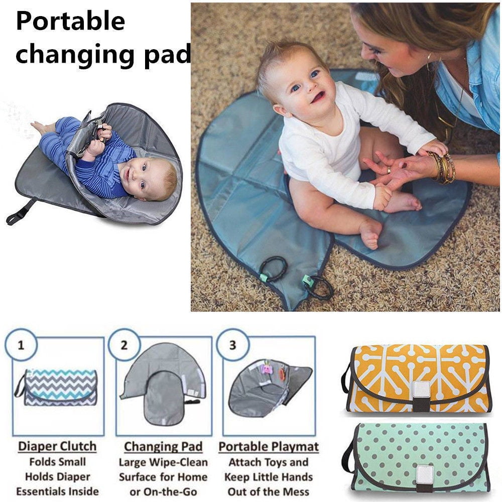 diaper clutch with changing pad