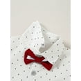 thumbnail image 6 of CARETOO Toddler Boy Clothes Dress Shirt Bowtie Suspender Pants Formal Outfit 3Pcs 95% Cotton 1-5T, 6 of 13